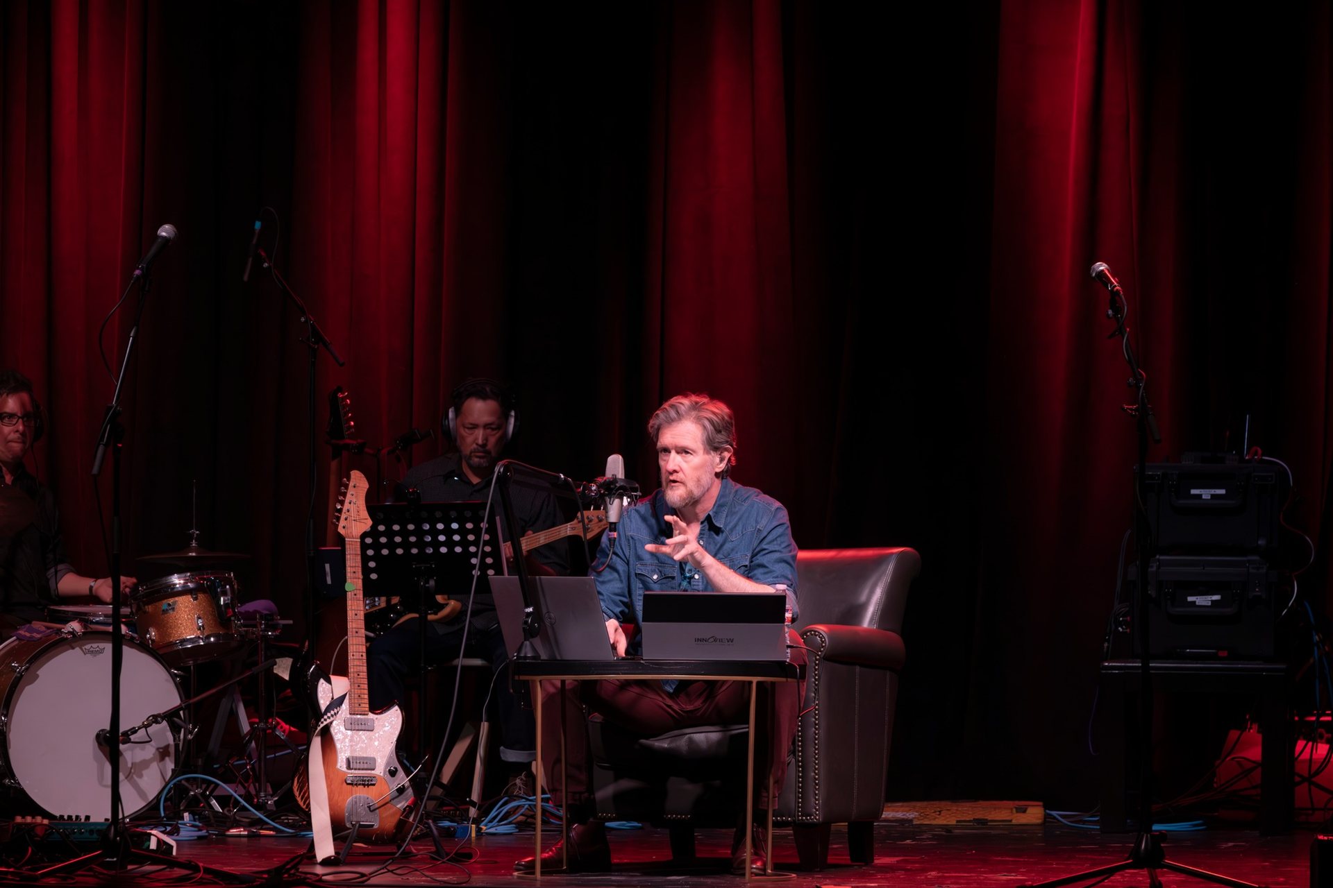 Lindsay Graham with band on stage